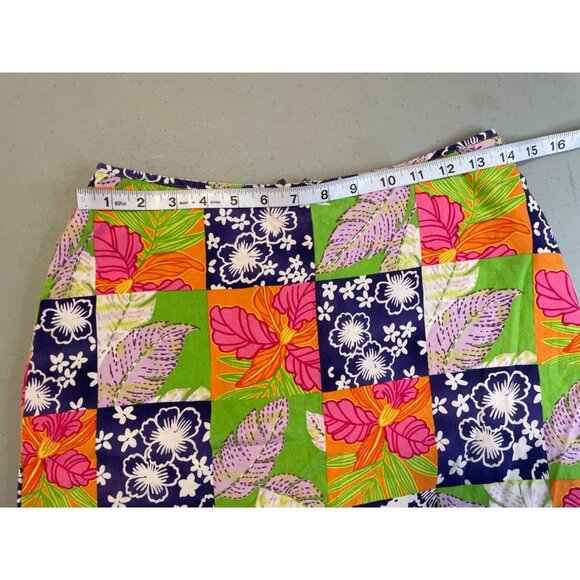 Bamboo Traders Tropical Floral Lightweight Mini Skort Skirt Sz 6 - Picture 6 of 8